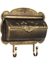 Hummingbird Design Cast-Aluminum Horizontal Mailbox